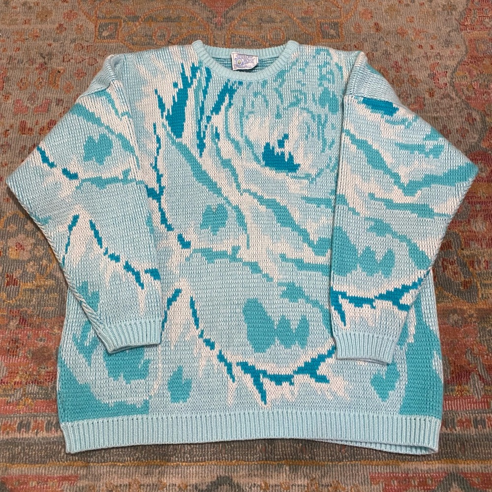 Vintage Yellow Rose sweater